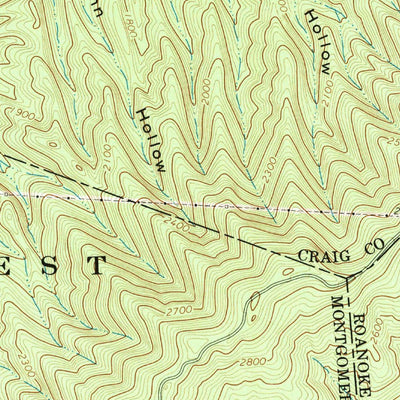 United States Geological Survey Mcdonalds Mill, VA (1965, 24000-Scale) digital map