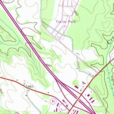 United States Geological Survey Mcdonough, GA (1964, 24000-Scale) digital map