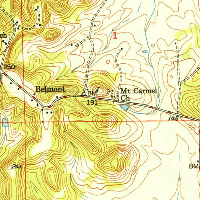 United States Geological Survey Mcdowell, AL (1949, 24000-Scale) digital map