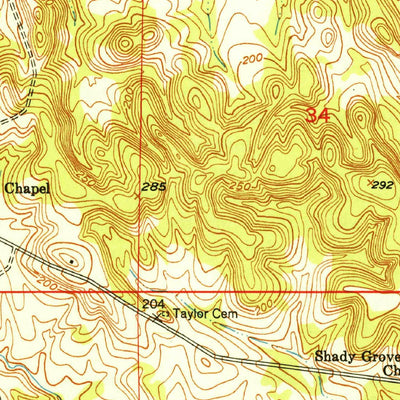 United States Geological Survey Mcdowell, AL (1949, 24000-Scale) digital map