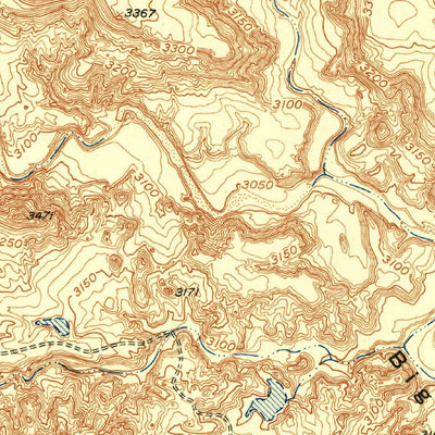 United States Geological Survey Mcdowell Creek, TX (1953, 24000-Scale) digital map
