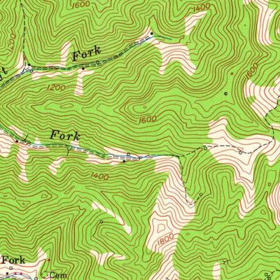 United States Geological Survey Mcdowell, KY (1954, 24000-Scale) digital map