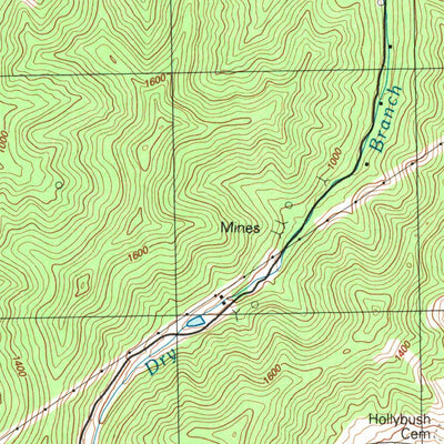 United States Geological Survey Mcdowell, KY (1992, 24000-Scale) digital map