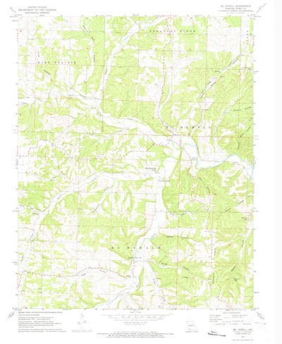 United States Geological Survey Mcdowell, MO (1972, 24000-Scale) digital map