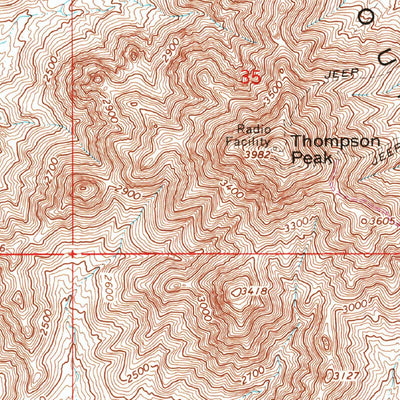United States Geological Survey Mcdowell Peak, AZ (1965, 24000-Scale) digital map