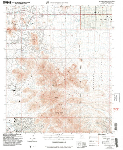 United States Geological Survey Mcdowell Peak, AZ (2004, 24000-Scale) digital map