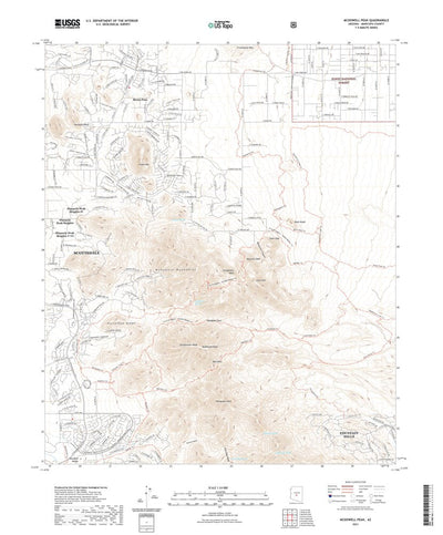 United States Geological Survey McDowell Peak, AZ (2021, 24000-Scale) digital map