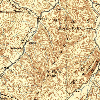 United States Geological Survey Mcdowell, VA-WV (1924, 62500-Scale) digital map