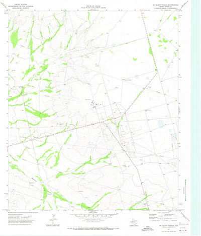 United States Geological Survey Mcelroy Ranch, TX (1971, 24000-Scale) digital map