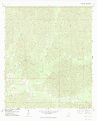 United States Geological Survey Mcentyre, AL (1978, 24000-Scale) digital map