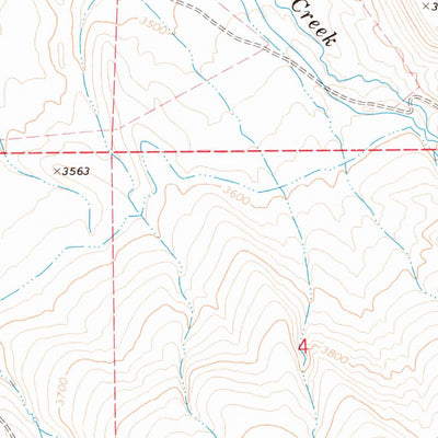United States Geological Survey Mcewen Butte, OR (1972, 24000-Scale) digital map