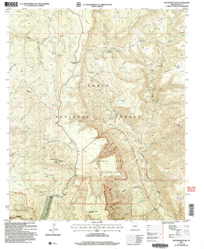 United States Geological Survey Mcfadden Peak, AZ (2004, 24000-Scale) digital map