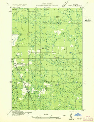 United States Geological Survey Mcfarland, MI (1932, 31680-Scale) digital map