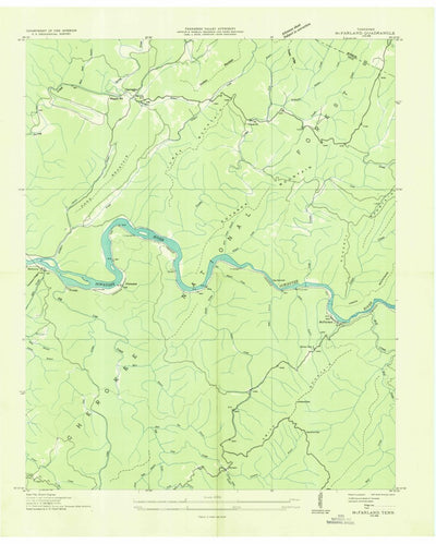 United States Geological Survey Mcfarland, TN (1936, 24000-Scale) digital map
