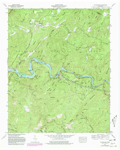 United States Geological Survey Mcfarland, TN (1957, 24000-Scale) digital map