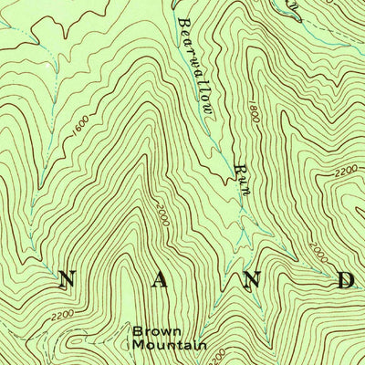 United States Geological Survey Mcgaheysville, VA (1965, 24000-Scale) digital map