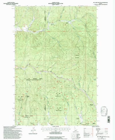 United States Geological Survey Mcgary Butte, ID (1994, 24000-Scale) digital map