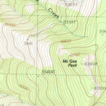 United States Geological Survey Mcgee Peak, MT-ID (1988, 24000-Scale) digital map
