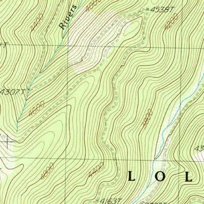 United States Geological Survey Mcgee Peak, MT-ID (1988, 24000-Scale) digital map