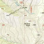 United States Geological Survey Mcgee Peak, MT-ID (1999, 24000-Scale) digital map