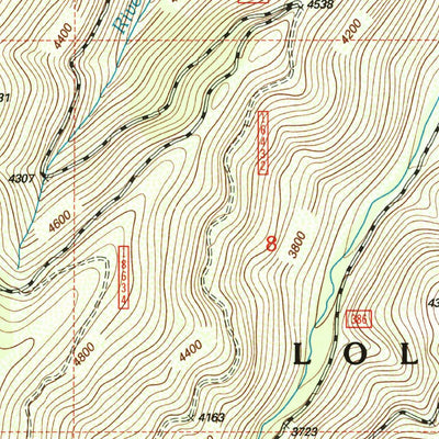 United States Geological Survey Mcgee Peak, MT-ID (1999, 24000-Scale) digital map