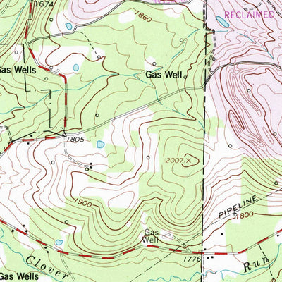 United States Geological Survey Mcgees Mills, PA (1968, 24000-Scale) digital map
