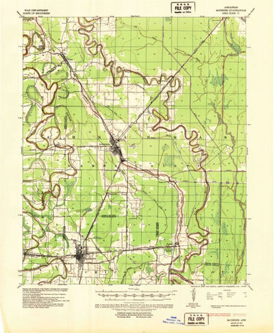 United States Geological Survey Mcgehee, AR (1937, 62500-Scale) digital map