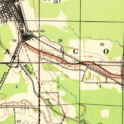 United States Geological Survey Mcgehee, AR (1937, 62500-Scale) digital map