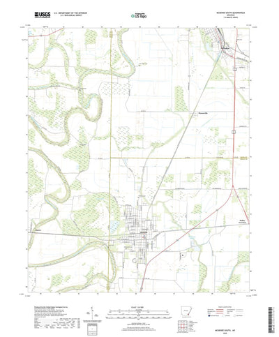 United States Geological Survey McGehee South, AR (2020, 24000-Scale) digital map