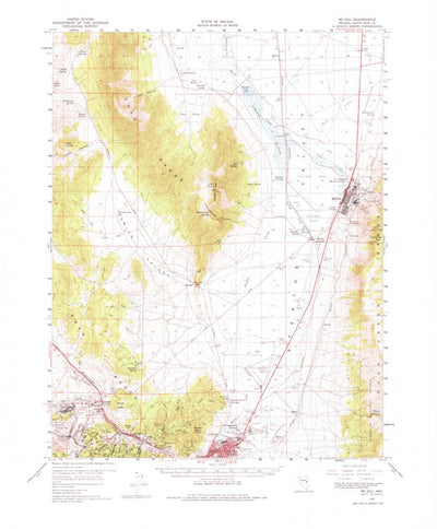 United States Geological Survey Mcgill, NV (1958, 62500-Scale) digital map