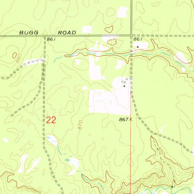 United States Geological Survey Mcginn Creek, MI (1972, 24000-Scale) digital map