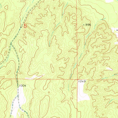 United States Geological Survey Mcginn Creek, MI (1972, 24000-Scale) digital map