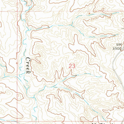United States Geological Survey Mcginnis Butte, MT (1965, 24000-Scale) digital map