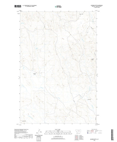 United States Geological Survey McGinnis Butte, MT (2020, 24000-Scale) digital map