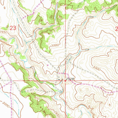 United States Geological Survey Mcginnis Butte SE, MT (1965, 24000-Scale) digital map