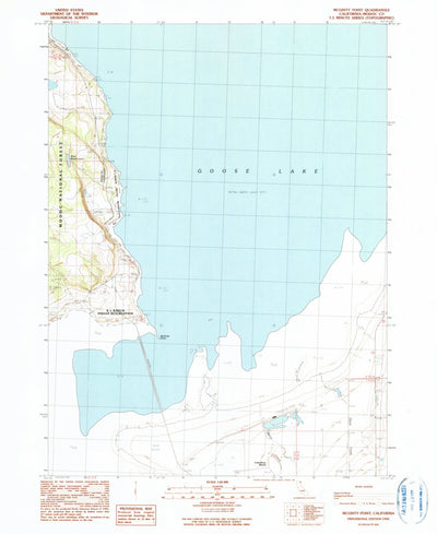 United States Geological Survey Mcginty Point, CA (1990, 24000-Scale) digital map