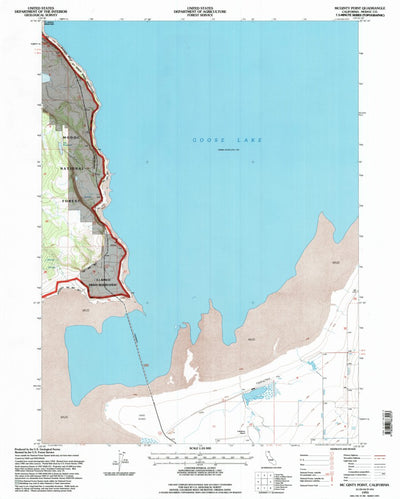 United States Geological Survey Mcginty Point, CA (1993, 24000-Scale) digital map