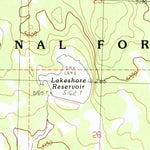 United States Geological Survey Mcginty Reservoir, CA (1990, 24000-Scale) digital map