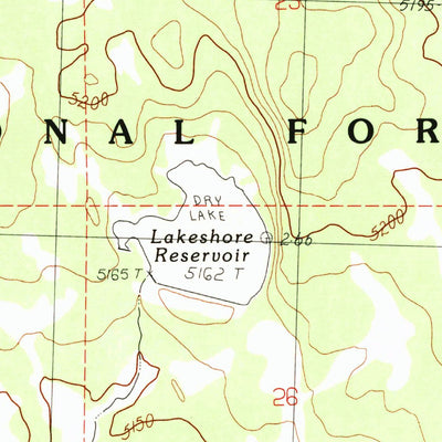 United States Geological Survey Mcginty Reservoir, CA (1990, 24000-Scale) digital map