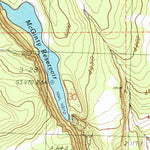 United States Geological Survey Mcginty Reservoir, CA (1990, 24000-Scale) digital map