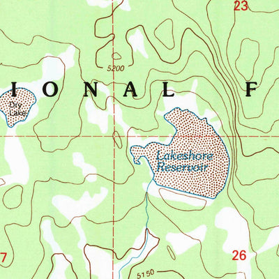 United States Geological Survey Mcginty Reservoir, CA (1993, 24000-Scale) digital map