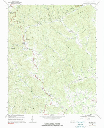 United States Geological Survey Mcgrady, NC (1968, 24000-Scale) digital map