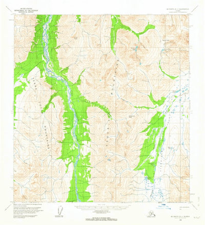 United States Geological Survey Mcgrath A-1, AK (1958, 63360-Scale) digital map