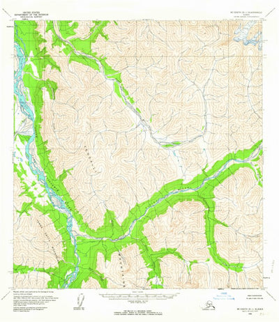 United States Geological Survey Mcgrath B-1, AK (1958, 63360-Scale) digital map