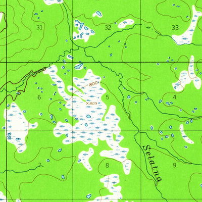 United States Geological Survey Mcgrath B-5, AK (1954, 63360-Scale) digital map