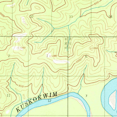 United States Geological Survey Mcgrath C-6, AK (1954, 63360-Scale) digital map