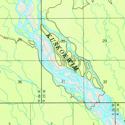 United States Geological Survey Mcgrath D-3, AK (1954, 63360-Scale) digital map