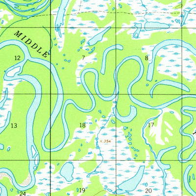 United States Geological Survey Mcgrath D-4, AK (1953, 63360-Scale) digital map