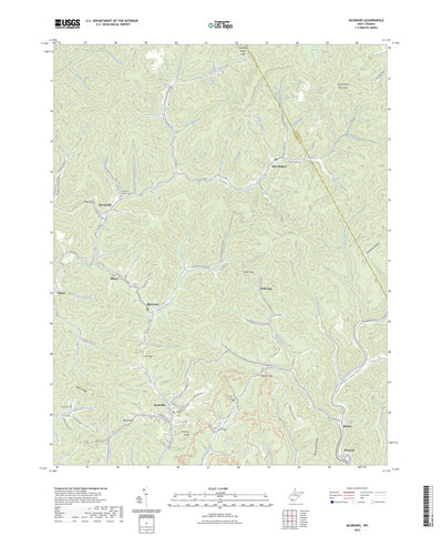 United States Geological Survey McGraws, WV (2023, 24000-Scale) digital map