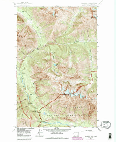 United States Geological Survey Mcgregor Mountain, WA (1963, 24000-Scale) digital map